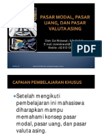 9 - Pasar Modal, Pasar Uang, Dan Pasar Valuta Asing PDF