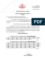 Notification No. 20 /2017: Diploma Equivalency Test - May 2017