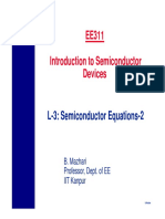 EE311 L3 Semiconductor Equations