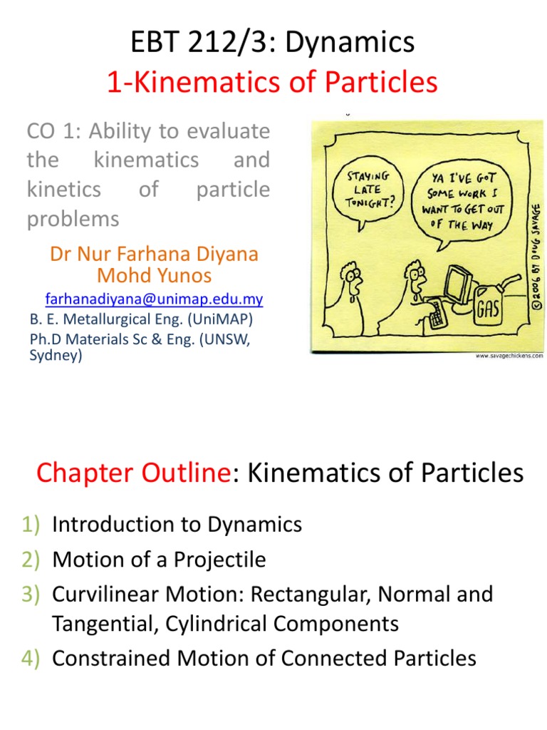 Dynamics of Particle Kinematics | PDF | Acceleration | Velocity