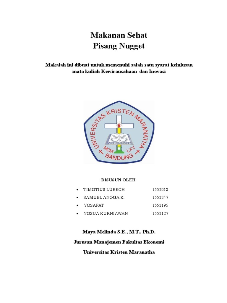 Makalah Pisang Nugget PDF
