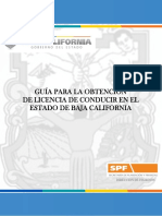 Guia para Obtencion de Licencias de Conducir en Baja California PDF