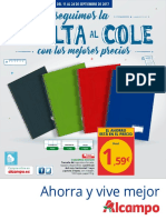 folleto alcampo "vuelta al cole"