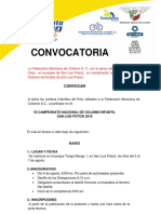 Convocatoria Nacional Infantil 2016ok