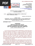 Case No. 3575 EDA 2016 Commonwealth v. Kathleen Kane EXHIBIT re TERRORISM - USED AS A POLITICAL TACTIC TO JUSTIFY WARRENTLESS SURVEILLANCE AND THE EROSION OF OUR CIVIL LIBERTIES by Stan J. Caterbone September 17, 2017