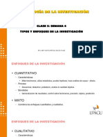 Tipos y Enfoques de La Investigación