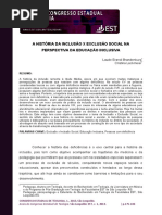 A História Da Inclusão x Exclusão Social Na Perspectiva Da Educação Inclusiva