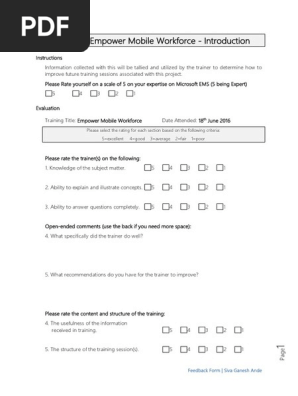 Feedback Form