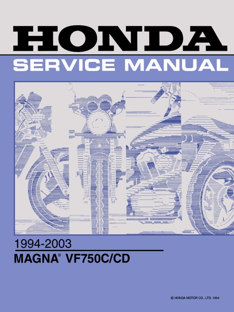 1994-2003 HONDA Service Manual - Magna VF750C-CD - With Parts Fiche - V3[1]  | Cylinder (Engine) | Coolant