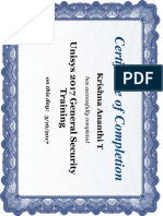 Certificate of Completion