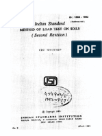 IS 1888 - 1982 Load Test On Soils PDF