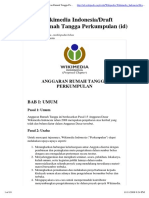 Contoh Anggaran Rumah Tangga Perkumpulan