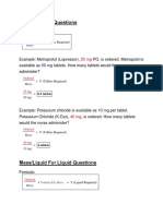 Dosage Calculations