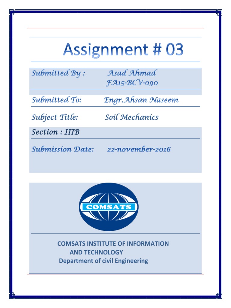 Assignment Title Page