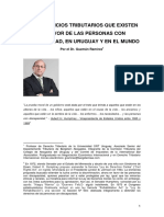 Los Beneficios Tributarios Que Existen en Favor de Las Personas Con Discapacidad, en Uruguay y en El Mundo - Guzmán Ramírez