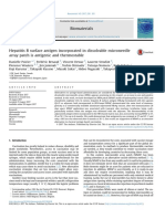 Hepatitis B Surface Antigen Incorporated in Dissolvable Microneedle Array Patch is Antigenic and Thermostable