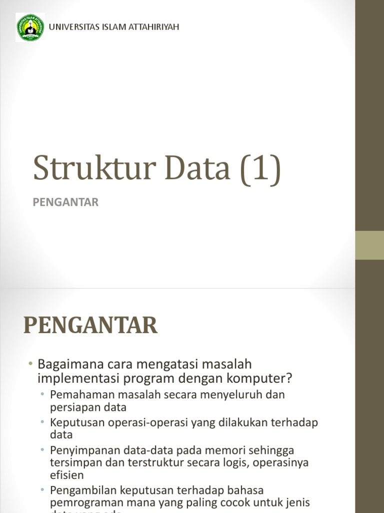 Objek Data dan Struktur Data dalam Pemrograman | PDF | Komputer