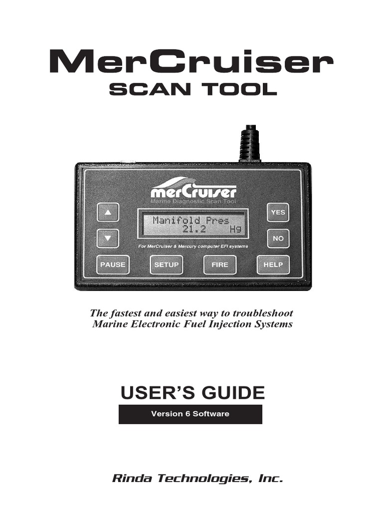 Mercruiser Scantool | PDF | Fuel Injection | Image Scanner