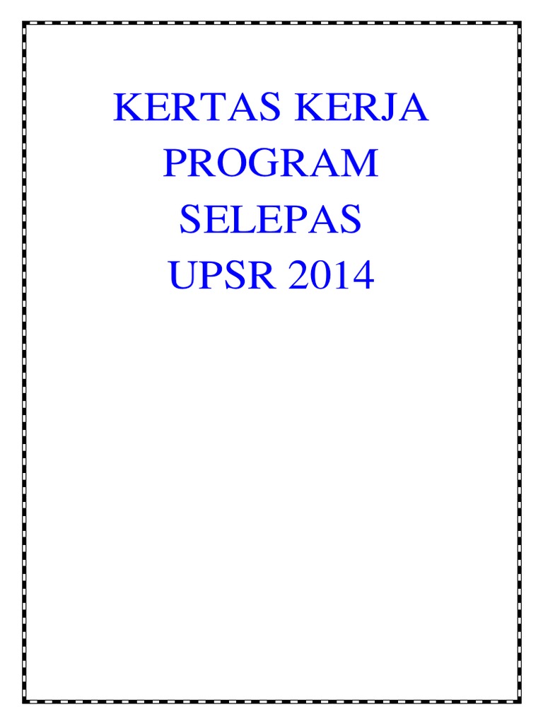 Program Selepas UPSR 3