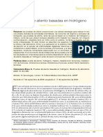 Pruebas de Aliento Basadas en Hidrógeno