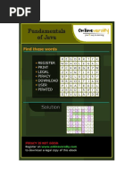 Fundamentals of Java - CPINTL