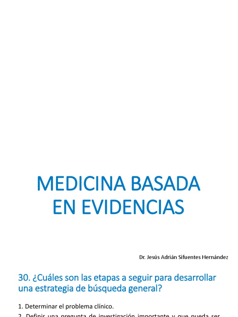 Mbe 3 | PDF | Evidencia basada en medicina | Enfermedades y trastornos