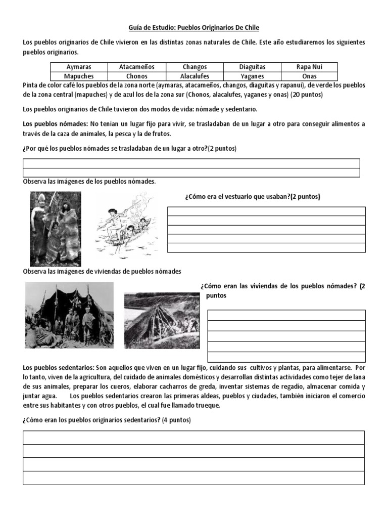 Evaluacion Historia Pdf Pueblos Indigenas De Las Americas Agricultura