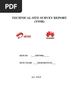 Technical Site Survey Report (TSSR)