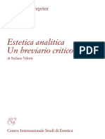 Velotti - Estetica Analitica. Un Breviario Critico PDF