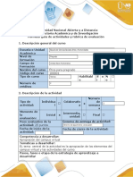 Guía de actividades y rúbrica de evaluación- Tarea 1- Desarrollar actividad de exploración del curso