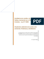 Analisis Tecnico Juridico de La Ley de Politica Ambiental de La Provincia de Cordoba Ley 10208 (Fundeps)