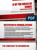 Criminal Action Procedures