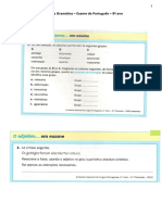 Preparar a Gramática - Exame 9ºano