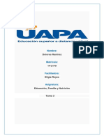 Tarea 3 de Educacion, Familia y Nutricion