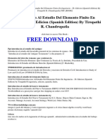 Introduccion Al Estudio Del Elemento Finito en Ingenieria - 2b Edicion Spanish Edition by Tirupathi R. Chandrupatla