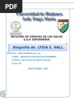 Biografia Lidya Hall