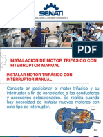 Instalación y funcionamiento de interruptor inversor rotativo para motor trifásico