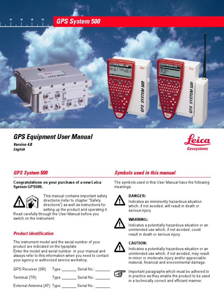 Gps 500 User Manual | PDF | Global Positioning System | Surveying