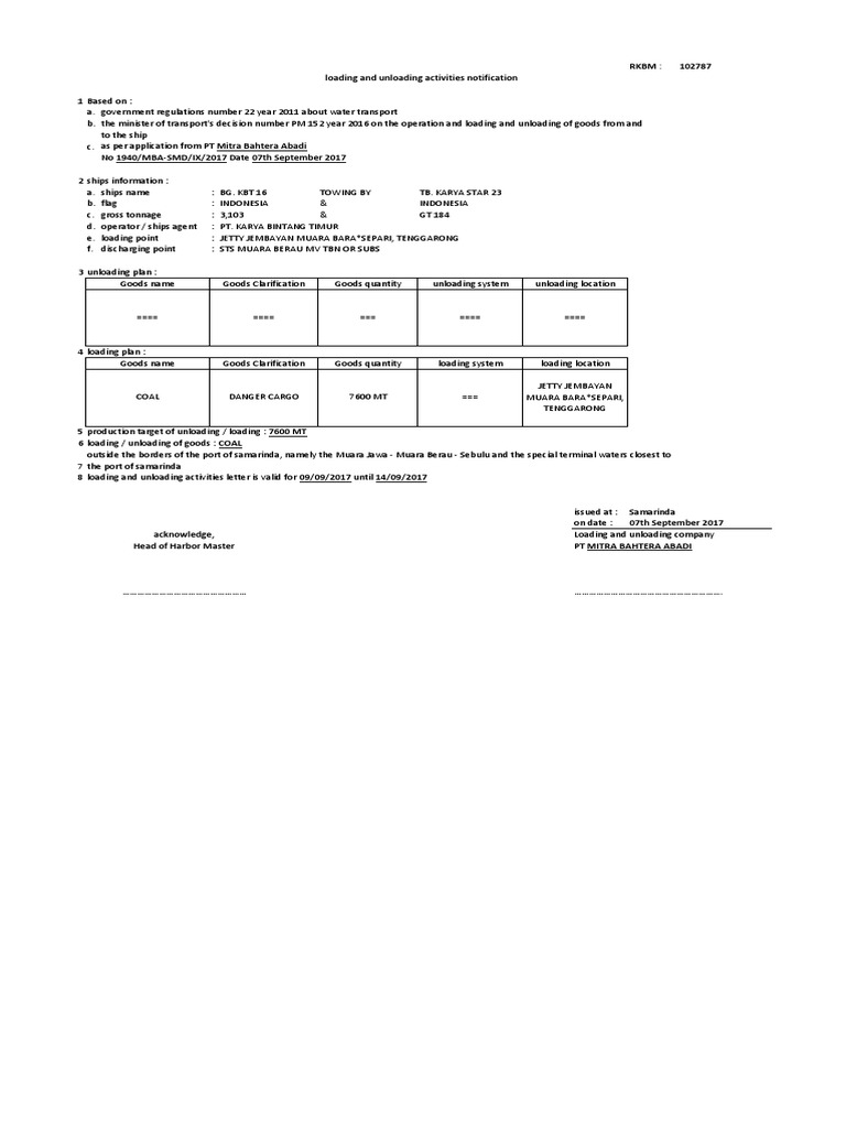 RKBM Translate | PDF | Merchant Navy | Watercraft