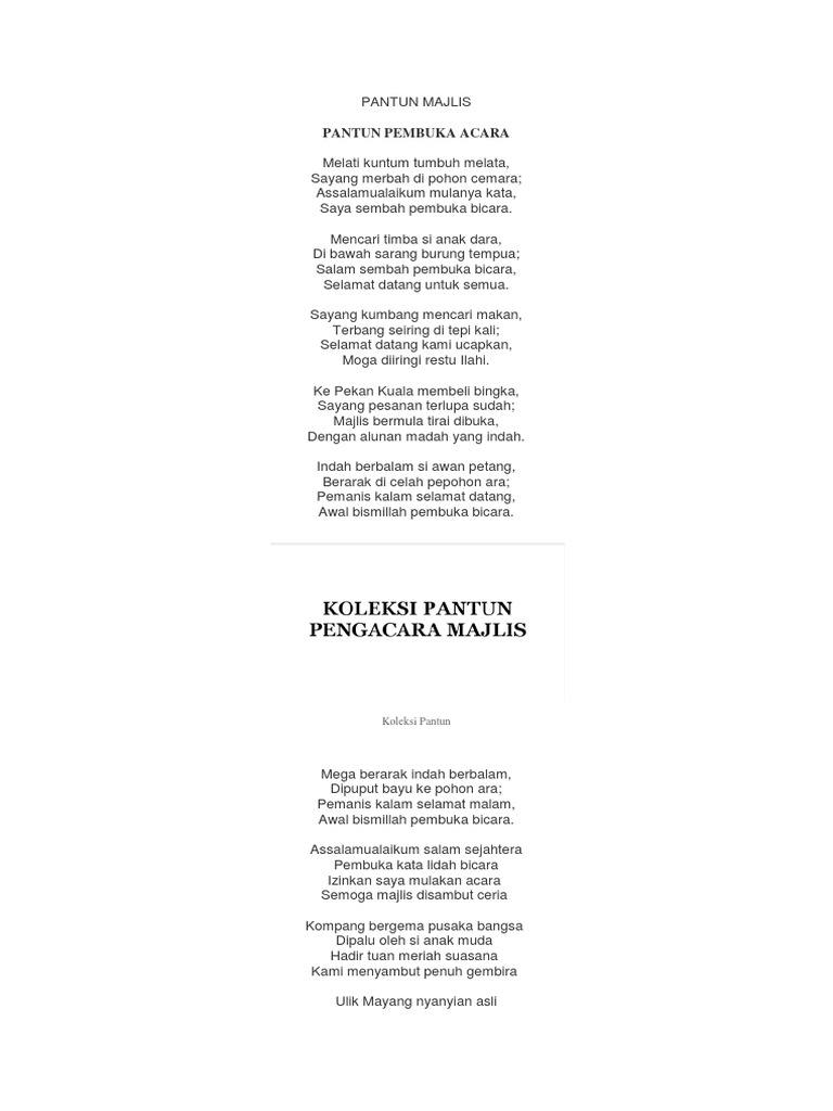 Pantun Assalamualaikum - Kata Kata Cinta