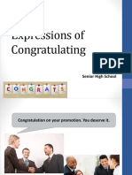 Expressions of Congratulating