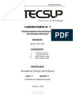 Modelamiento Matemático de Un Sistema Eléctrico