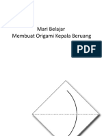 Origami Kepala Beruang