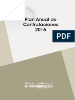 Plan Anual de Contrataciones 2016 PDF