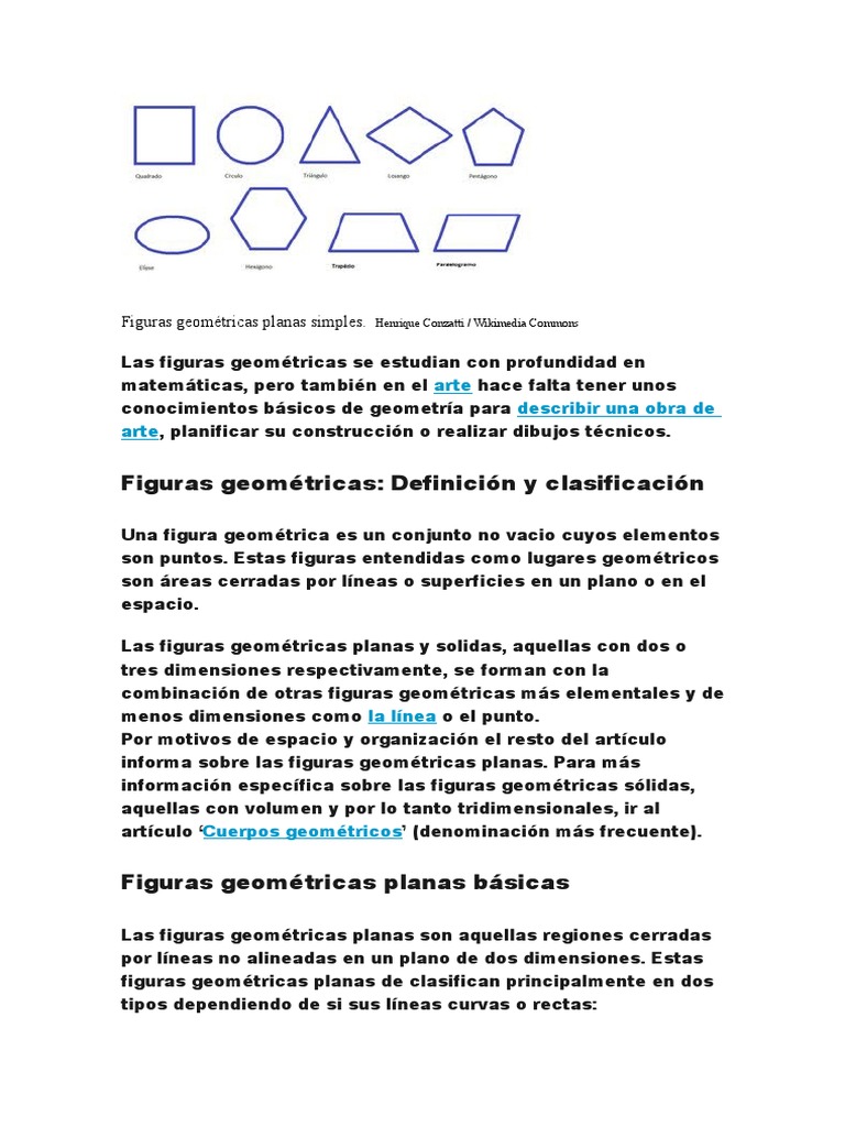 Figuras Geometricas Planas Simples Formas Geometricas
