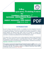 Preparatory Training Course Brochure