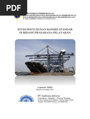 Laporan Akhir Studi Penyusunan Konsep Standar Di Bidang Prasarana Pelayaran Pdf