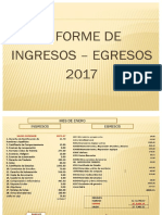 Informe Ingresos-Egresos 2017 - IEE Nuestra Señora de Las Mercedes - Huánuco