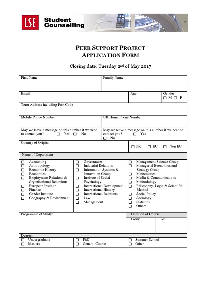 P S P A F: EER Upport Roject Pplication ORM | PDF | Race And Ethnicity ...
