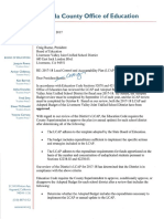 Alameda County Office of Education letter to LJVUSD 9/15/2017